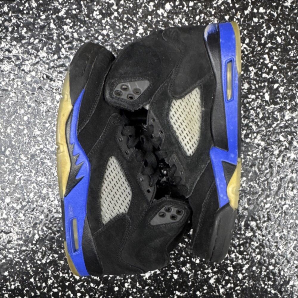Jordan Air Jordan 5 Laney Mid Top Sneakers Black Blue Yellow CI4838-004 2021